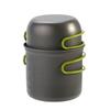 Compact Aluminium Alloy Pot Set Foldable Handgrip with Storage Bag For Outdoor Camping Survival