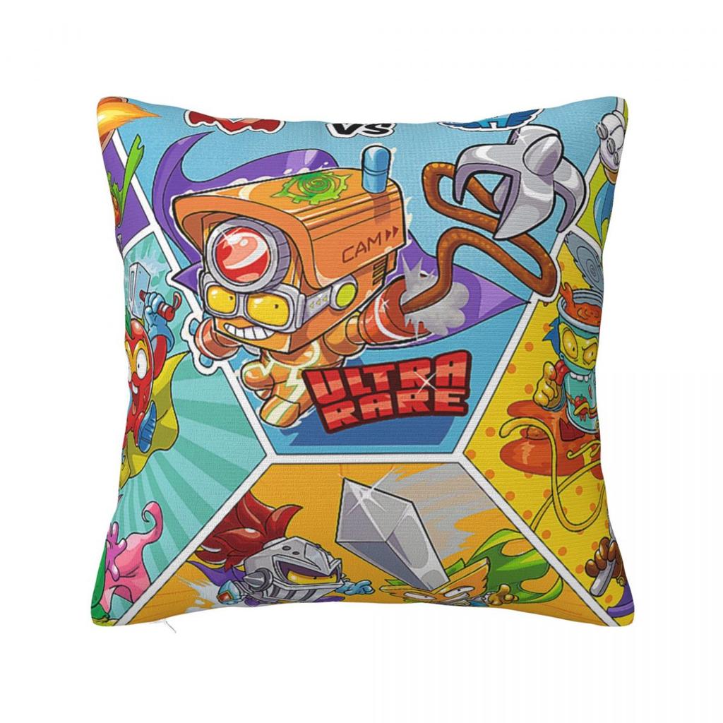 Superthings Square Pillowcase Pillow Cover Polyester Cushion Zip Decorative Comfort Throw Pillow for Home Living Room