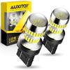 AUXITO 2 шт. 7443 W21/5W T20 Светодиодные лампы с HD-проекторной ЛИНЗОЙ 6000K Белый Красный Желтый Янтарный 7440 Для Автомобиля Заднего Ходового Огня