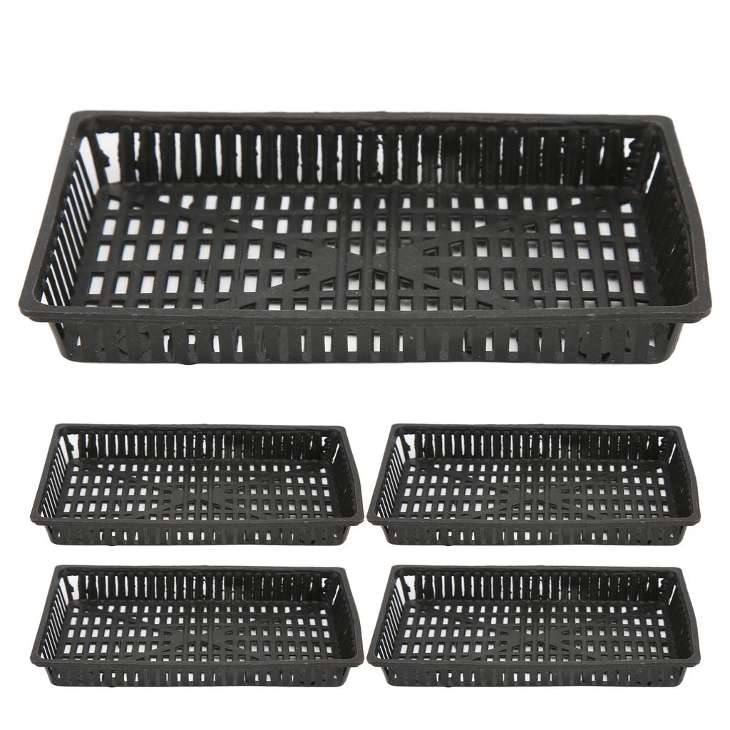 5 шт. корзина для посадки аквариума, пластиковые гидропонные сетчатые горшки для выращивания аквариумных растений