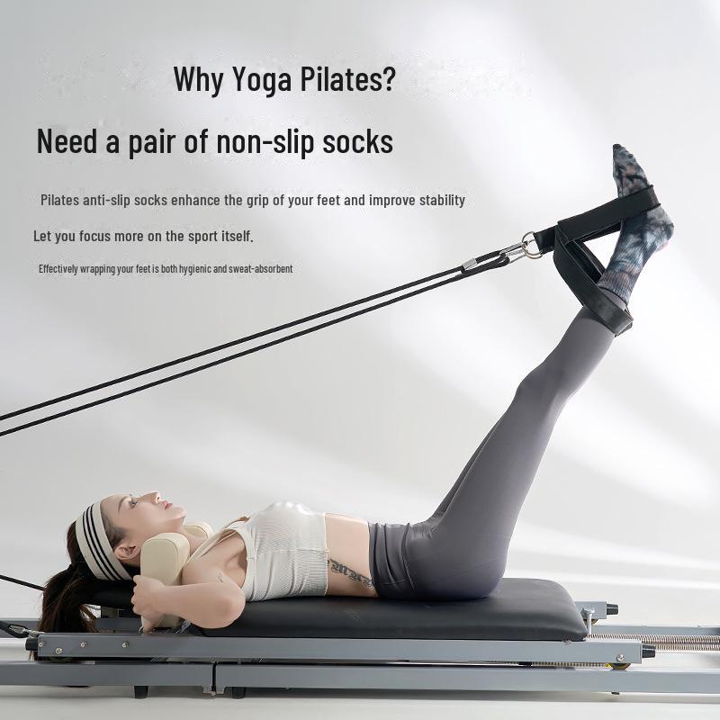 Носки для йоги до середины голени с принтом тай-дай в горошек, нескользящие - Женские влагоотводящие фитнес-носки на весну/лето