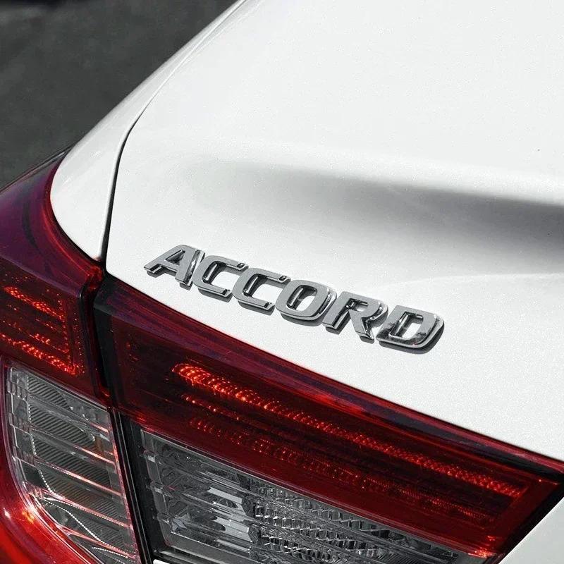 3D ABS Logo Honda Emblem Letters Car Trunk Badge Rear Letter Label for Honda Accord Elysion CR-Z Odyssey SPIRIOR Accessories