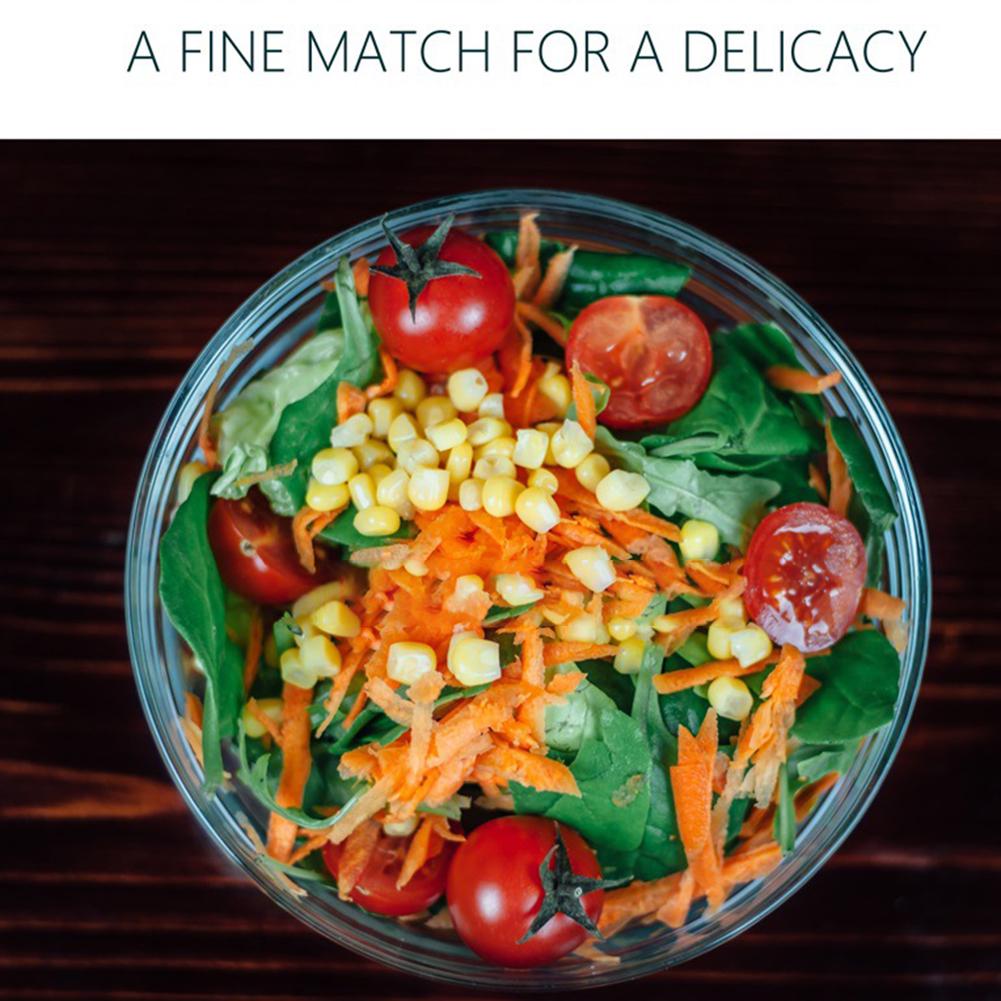 Romantic Personal Protective Equipment Bowl 360ml Round Salad Plastic Disposable Kitchen Picnic Snacks Container