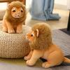 Плюшевые куклы Львы Тигры Животные Реалистичные Куклы Подушки Желтый Леопард Мягкие игрушки Имитация Гепарда Детские игрушки Рождественские подарки Декор