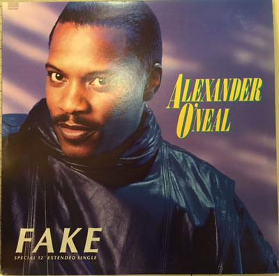 12-дюймовая пластинка ALEXANDER ONEAL Fake Extended VersionEdited Vers 12AP3367 CBSSony 1987 Япония SoulFunk Б/у