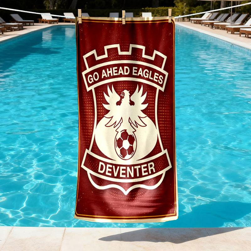 Go Ahead Eagles Print Beach Towel Design, Soft, Lightweight. for Home Bathroom, Spa, Pool, Yoga, Surfing, Camping, Gift for Family, Friend