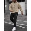 Winter Mens Hooded Sweatshirt Letter Print Loose Fit Casual Hoodie Teen Youth