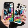 JT180 Цветные наушники с нотами для iPhone 17 16 15 Pro Max Samsung S26 S25 Ultra A17 A16 A07 A56 Xiaomi 15T Redmi 15c 14C Мягкий чехол из ТПУ