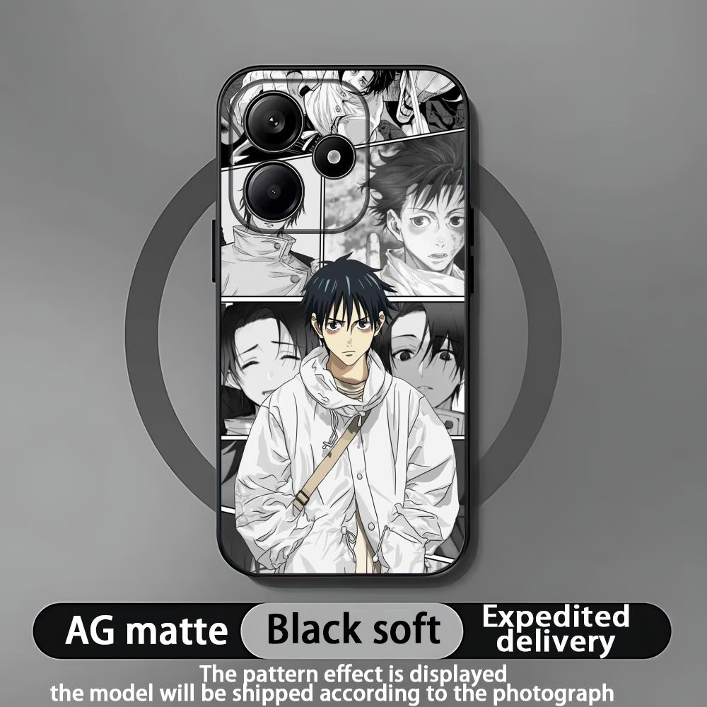 Чехол для телефона Jujutsu Kaisen Юта Оккоцу для Xiaomi Redmi Note 14 13 12 11 Pro Plus S 5G 4G Мягкий Черный Чехол для Телефона