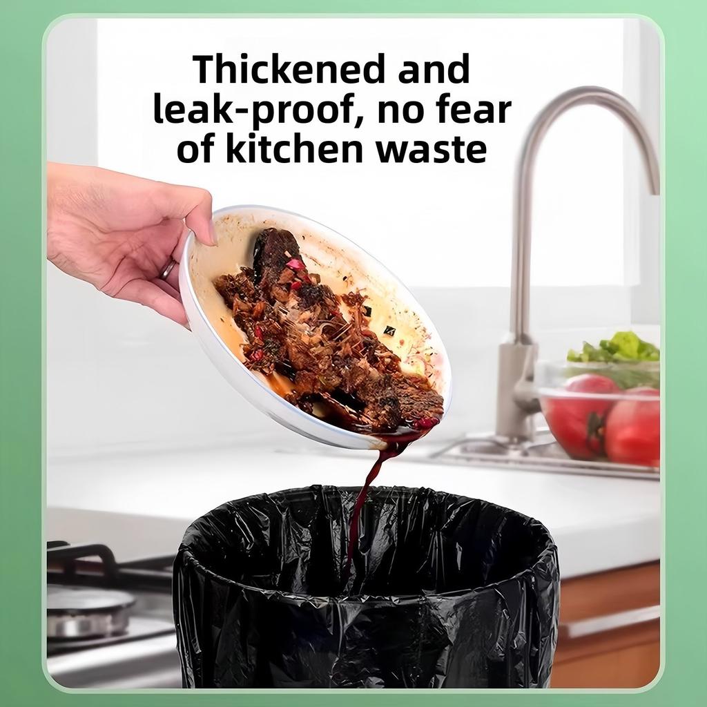 Сверхпрочные бытовые мешки для мусора с завязками