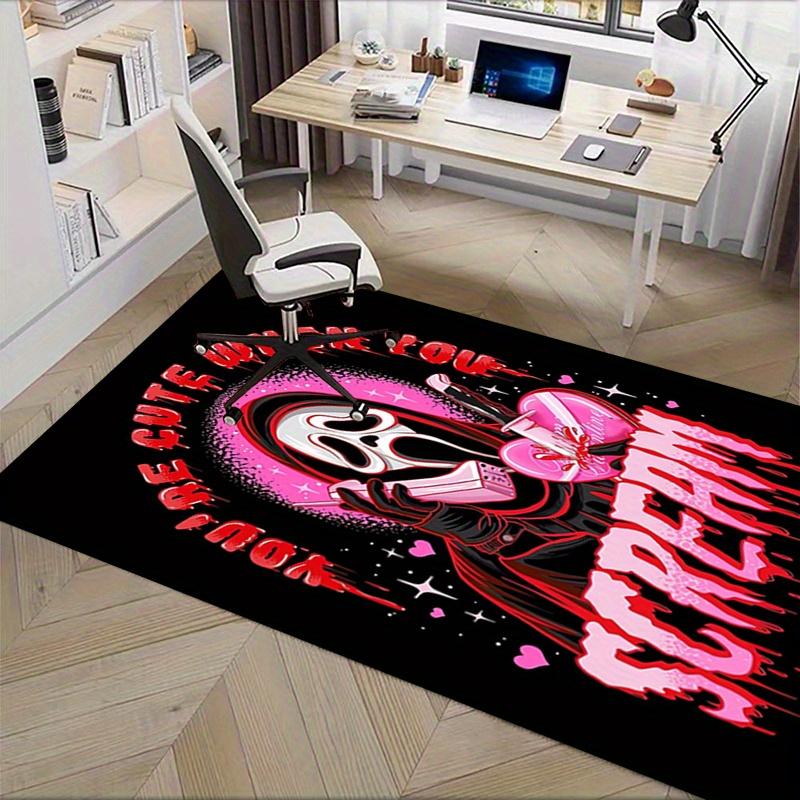 1 шт. Крик, Валютин, Хоррор Офисный ковер Мягкий полиэстер Коврик для входа Моющийся Нескользящий Машинная стирка