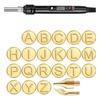Wood Burning Tool Pen With Burning Tips Kit 26English Letters Carving Pyrography Pen Tips Stencil Soldering Iron For Woodworking