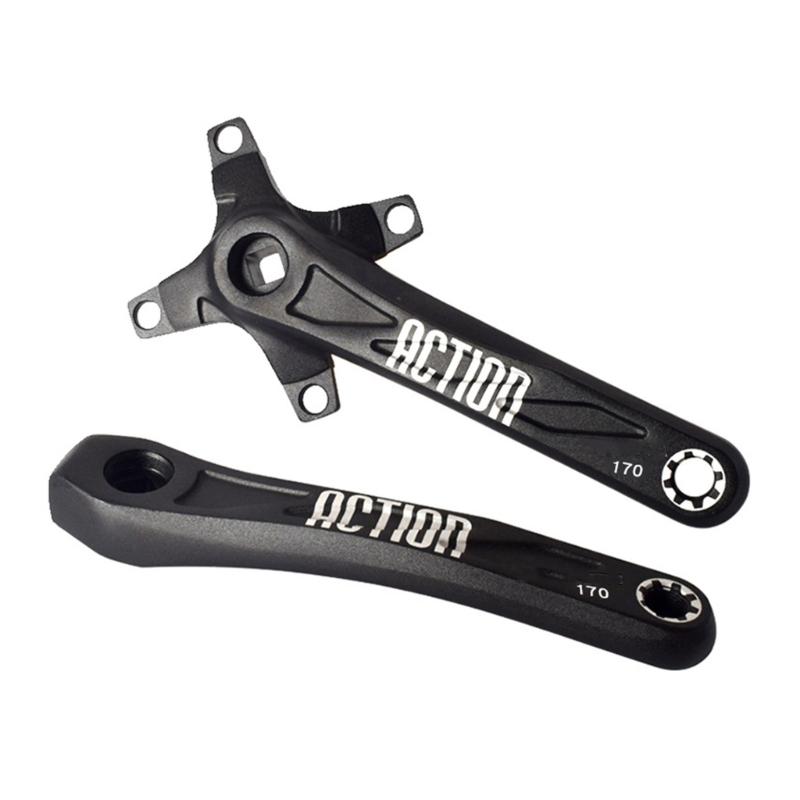 Square Hole Bicycles Crankset Aluminum  Alloys Mountain Bike Crankset  7/8/9/10/11 Speed Crankset Cycling Accessories