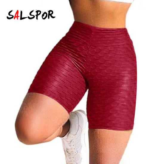 Женские брюки с пятью точками, однотонные брюки для бега для фитнеса, брюки с пузырьками, леггинсы с высокой талией и бедрами