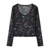 Ggpx New York Sheer Flower Blouse Gq8sh039f