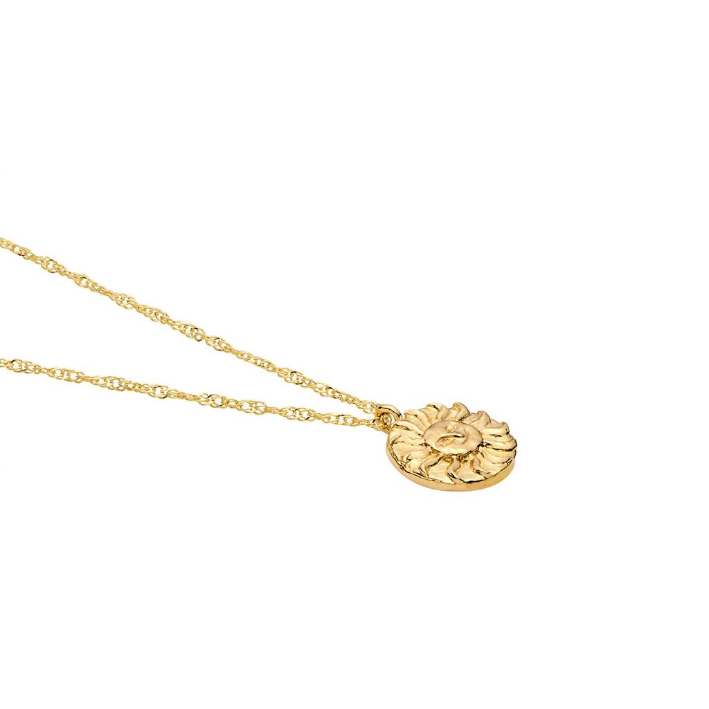 Vendome Necklace K10 Yellow Gold Sun and Moon Coin GJVN045455YG [Official] [VIH Aoyama]