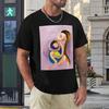 Round Neck Mother's Day Mother And Child Fine Art Print Art T-shirt  Campaign T-shirts Top Quality Novelty Leisure USA Size