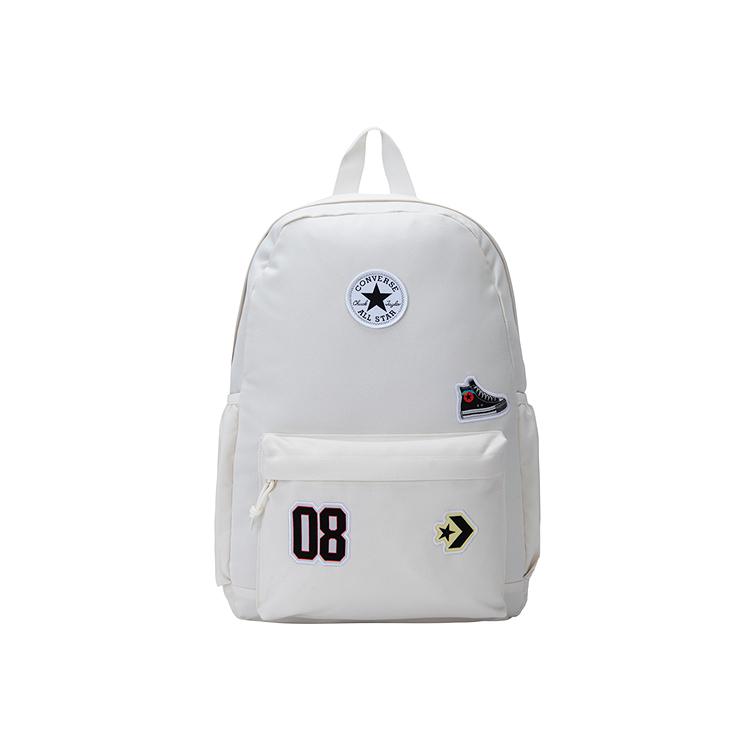 New Converse Polyester Backpack Classical Style White CV2513024PS-003