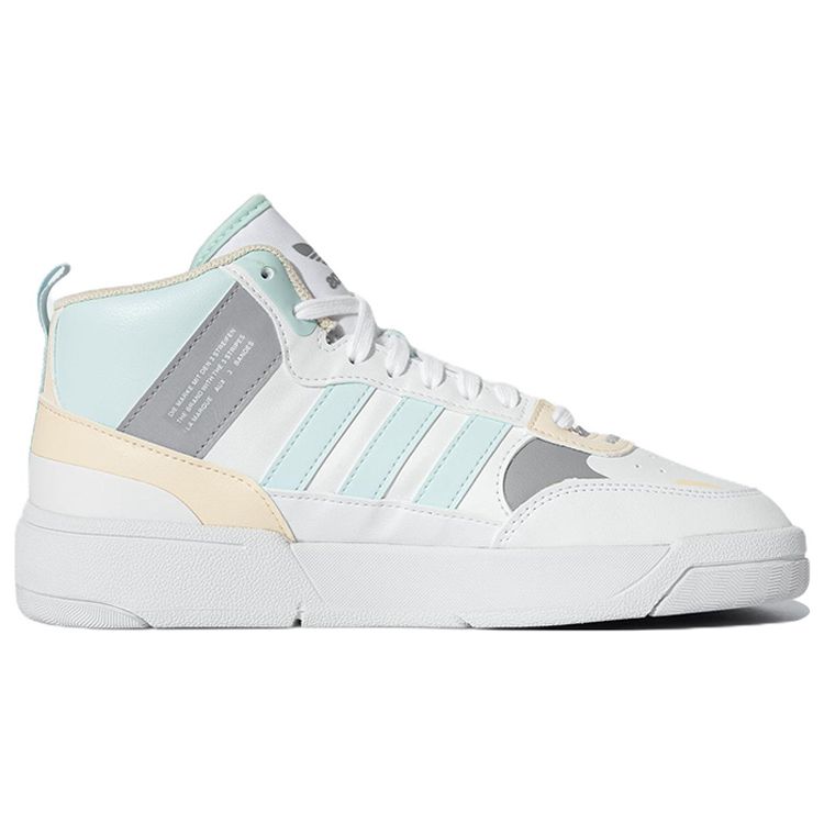 Adidas Originals Post Up Classic Durable Non-Slip Mid-Top Skate Shoes Women Skate Shoes White Blue ID4082