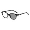 Retro Pochromic Myopia Glasses Ladies Anti-blue Light Minus Eyeglasses Outdoor Changing Color Sunglasses Diopter 0 To -4.0