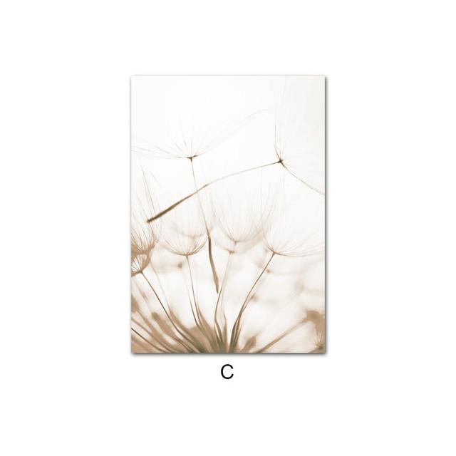 Nature Landscape Canvas Painting Beige Purple Flower Sunset Scandinavian Art Poster Print Nordic Room Wall Decoration Picture