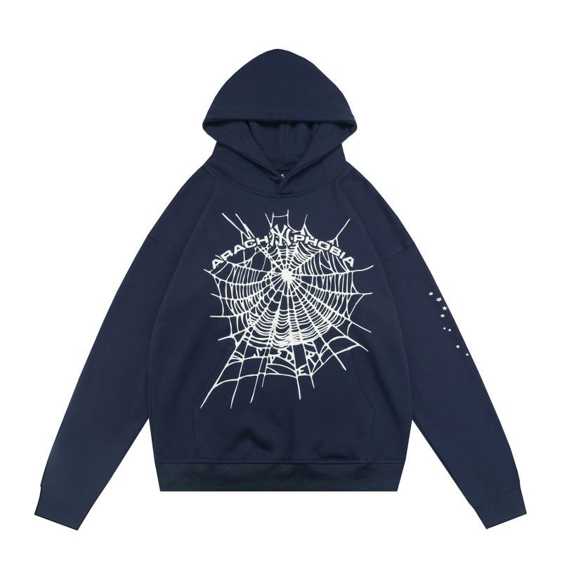 Худи Streetwear 2025 Мужское Женское Оверсайз Толстовка С Принтом Паутина Повседневный Топ