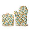 2 pcs Heat-Resistant Oven Gloves Cotton Lining Insulated Glove Multi-purpose Baking Oven Mitts  BBQ
