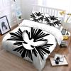 White dove, radiant beams. Bedding sets Duvet cover sets Duvet covers Pillowcases(1*Duvet Cover 2*Pillowcases without duvet insert)