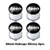 For Jeep Car Emblem Badge Decoration Wheel Center Hub Cap Rim Lid Sticker Cherokee Patriot Liberty Wrangler JK JL Commander NXJPT1