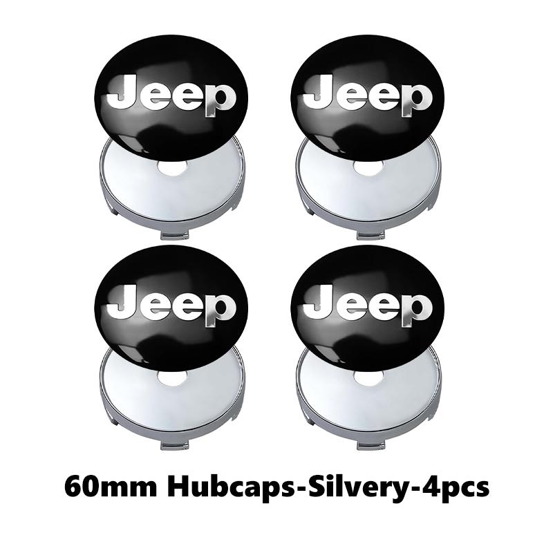 For Jeep Car Emblem Badge Decoration Wheel Center Hub Cap Rim Lid Sticker Cherokee Patriot Liberty Wrangler JK JL Commander NXJPT1