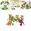 40pcs Dinosaur Paradise Themed Assembly Building Blocks Set Children Puzzle Toys For Creative Kids