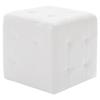 VidaXL Poufs 2 Pcs White 30 X 30 X 30 Cm Faux Leather
