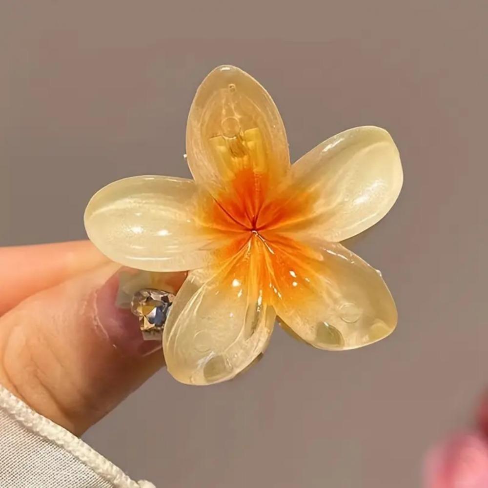 2/4/6 шт. Модные женские заколки-гвоздики с цветочным узором для волос в гавайском стиле для отдыха на пляже