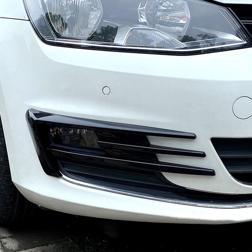 Для Golf 7 MK7 2013-2017 глянцевый черный автомобильный бампер противотуманная фара решетка