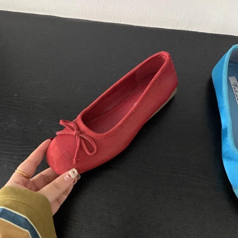 CNMR Элегантные женские балетки с бантом и круглым носком, удобные женские кожаные мокасины, одинарные туфли