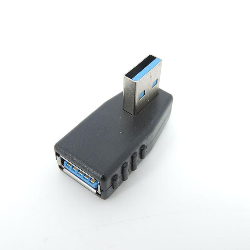4types 1pcs USB 3.0 A Male To Female Adapter Connector Converter Plug Cable Adapters90 Degree Angle Coupler For Laptop PC