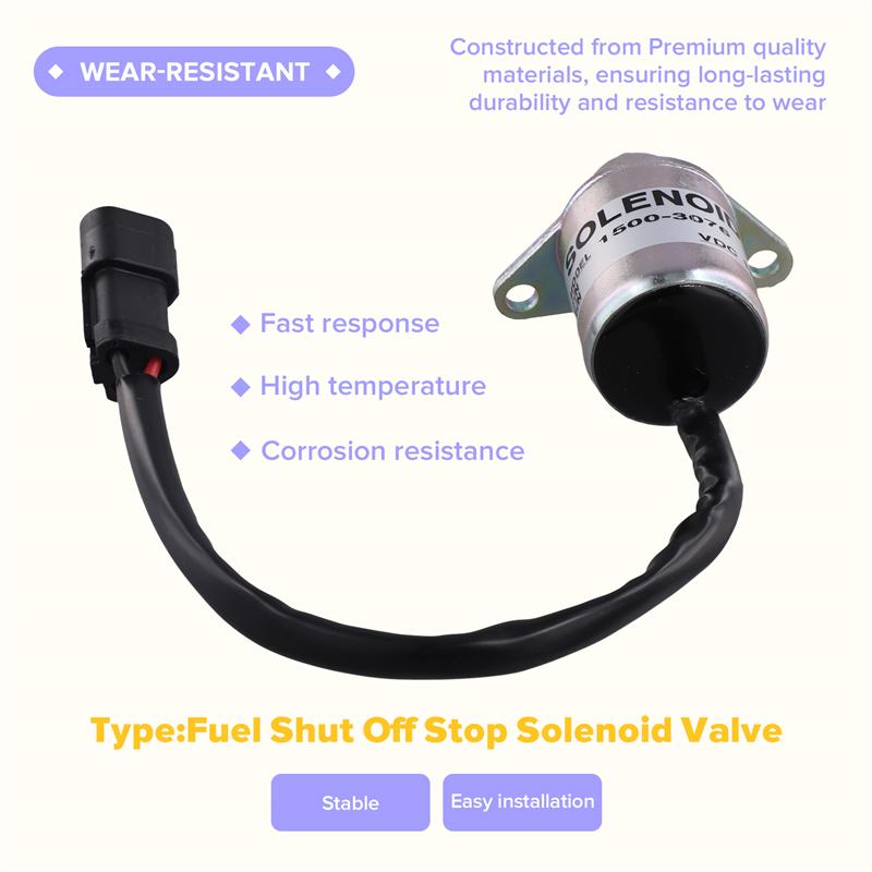 Fuel Shut Off Solenoid Valve Stop Solenoid Valve Stop Solenoid Valve For Yanmar 12V