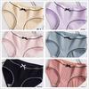 6 шт./комплект женского хлопкового нижнего белья, бесшовные трусики, однотонные трусы, нижнее белье для девочек, трусы