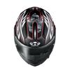 OGK Kabuto RYUKI ENERGY Motorcycle Helmet System, Flat Black/Red (Size: L)