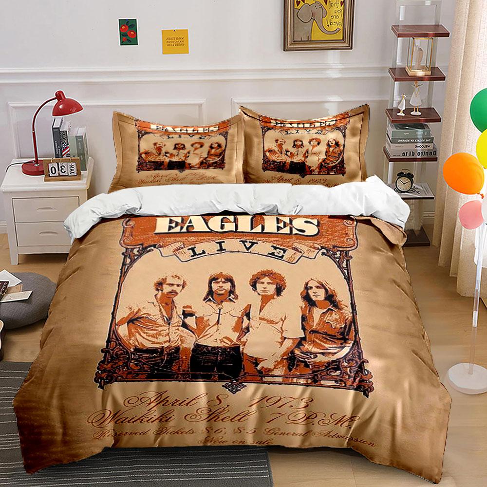 Eagles Live Concert Bedding Bedding Duvet Cover Set Duvet Cover Pillowcases (1*Duvet Cover 2*Pillowcases, without duvet insert)