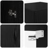 Wall Mounted Cabinet Black Oak Effect 34.5 x 34 x 90 cm