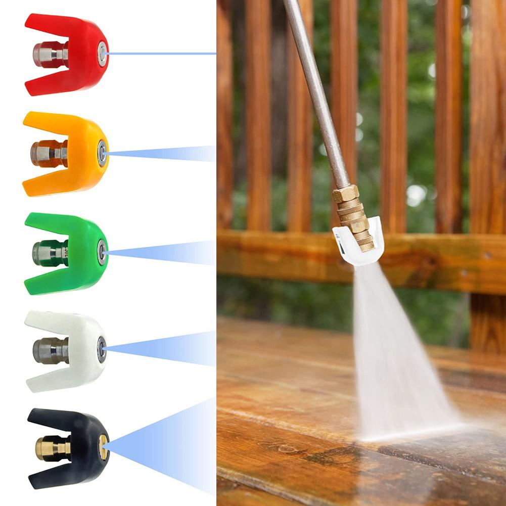 Насадка для мойки 0, 15, 25, 40 градусов, водоструйная насадка для мойки высокого давления