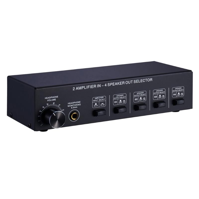 2 In 4 Out Passive Amplifiers Speaker Selector her Sound hing Distributor Comparator without Loss