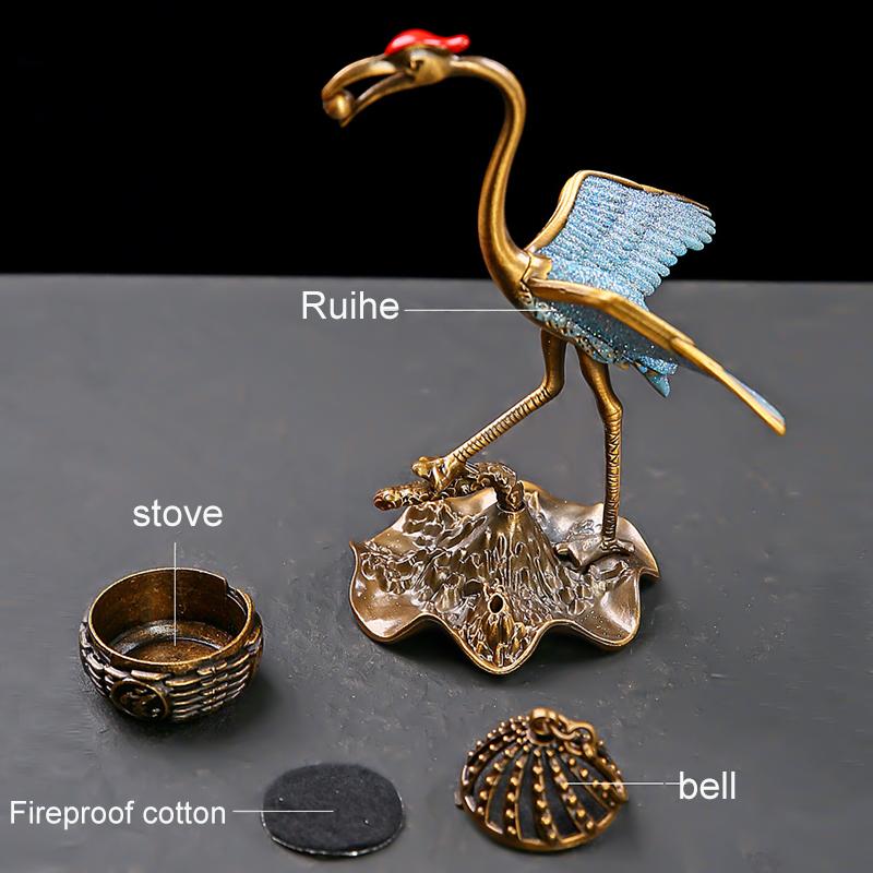 1 шт. металлический дзен кран дизайн двойного назначения курильница фен-шуй декор для медитации лебедь дракон подвесная печь