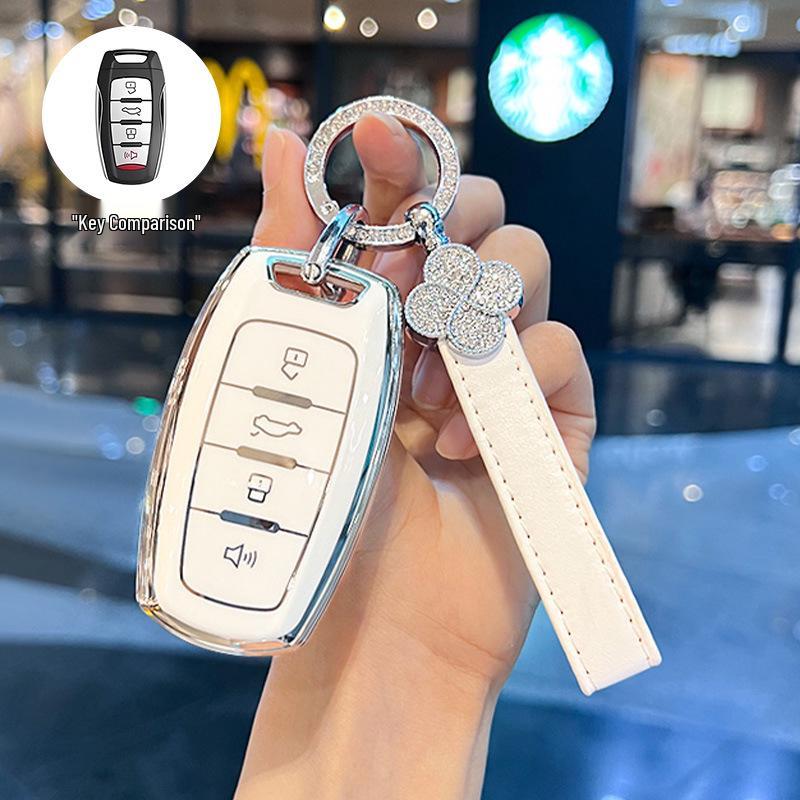 Чехол для ключа для Haval Big Dog 2024: Подходит для 23-мм корпуса Chitu H6, 22-мм пряжки New H9, 19-мм корпуса Old M6 - Простой дизайн