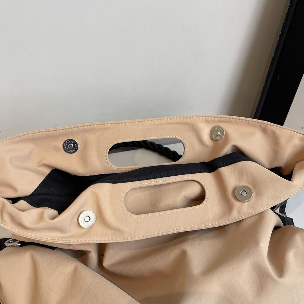 Large Capacity Nylon Shoulder Bags Women Fluorescent Green Casual Totes Korea Cloth Packages Classic Vintage Handbags