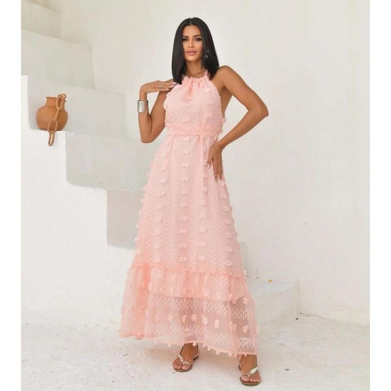 Женские темпераментные тонкие стереоплатья без рукавов с висячим вырезом