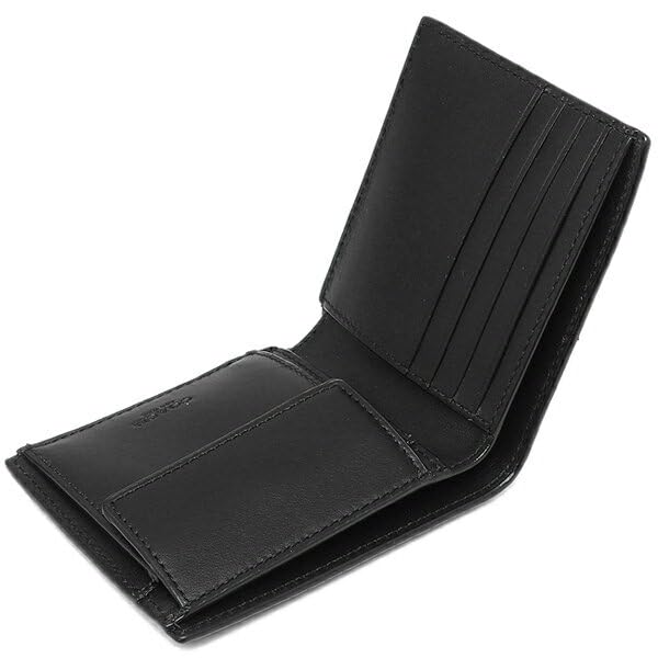 Coach Men's Bifold Wallet, F75363, Black, Outlet, Used
