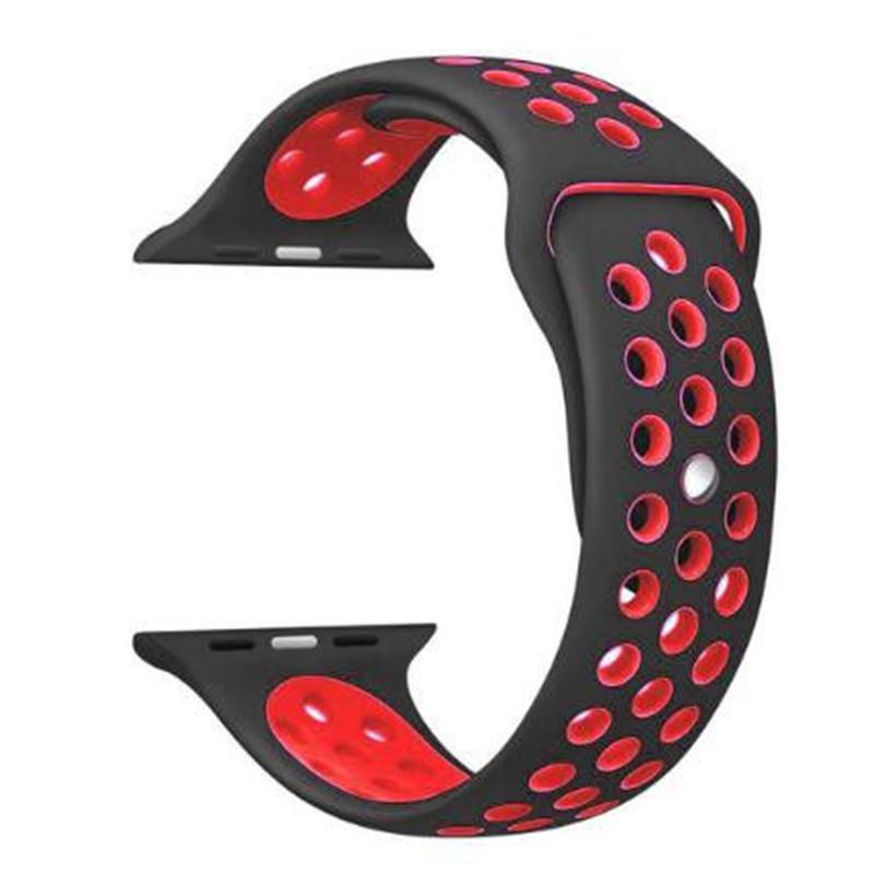 Спортивный ремешок для Apple Watch Ultra 2, 9, 8, 7, 6 SE 5, 4, 3, 2, 1, 49 мм, 38 мм, резиновый ремешок для Iwatch 4, 3, 40 мм, 44 мм, 41 мм, 42 мм, 45 мм