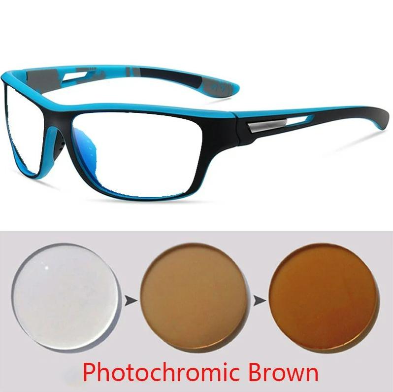 Новые солнцезащитные очки для вождения и занятий спортом на открытом воздухе для мужчин, поляризованные, с защитой от бликов и ветра, с диоптриями от 0 -0.5 -0.75 до -5.0